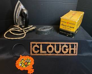 Vintage Heavy Metal Collection With Antique Irons And Home Decor