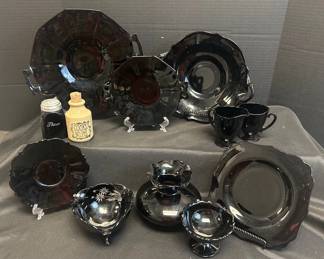 Unique Black Plates And Platters Bowls Vase Creamer Cup Flour Shaker