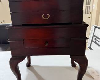 Mahogany Silver Chest