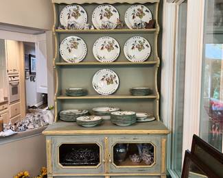 Painted Step Back Cupboard