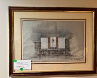 Original Conceptual Drawing Ritz Theater by Charles McCauley