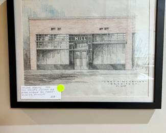 Original 1935 Drawing Hill Grocery. Highland Ave. From McCauley and Associates Files