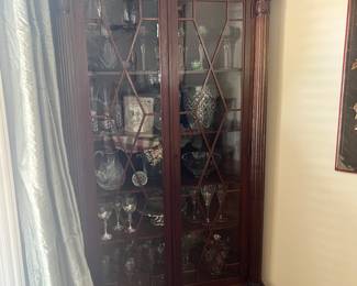 Mahogany Corner China Cabinet