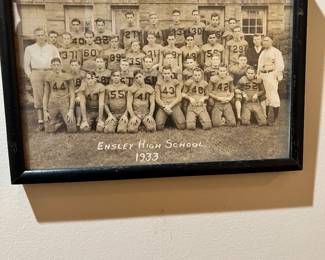 Original Photo 1933 Ensley High School Football Team