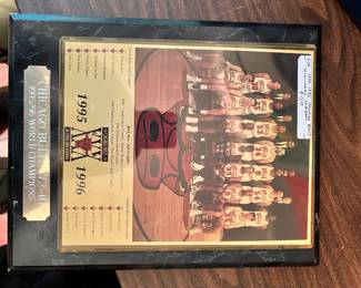 1995-96 Chicago Bulls Championship Plaque