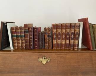 Leather bound volumes