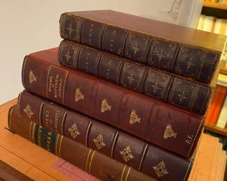 Leather bound books