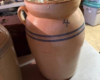 Antique Banded Churn