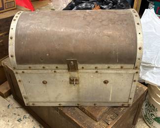Rare Copper Dome Top Chest