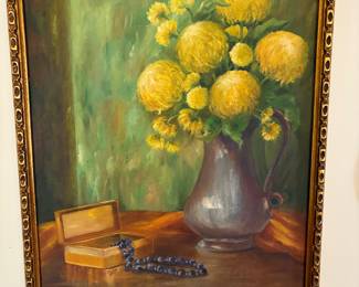 Still life oil painting