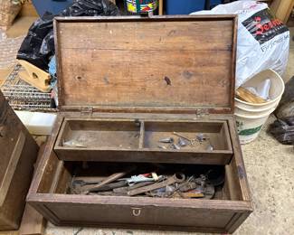 Inside of tool chest