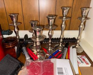 Silver Plate Candlesticks