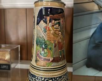 Lidded Beer Stein