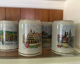 4 German Beer Steins