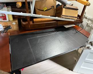 Leather and Wood Desk