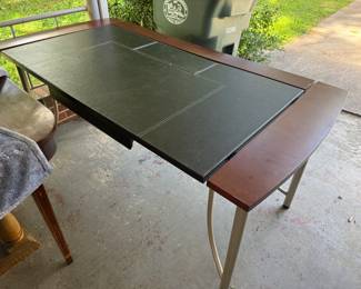 Wood and Leather Desk