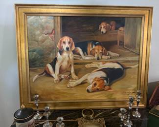 Framed Dog Art