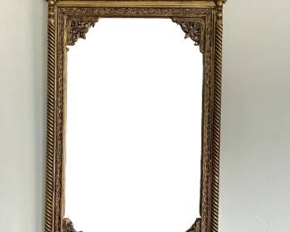 Thai ornate wood mirror