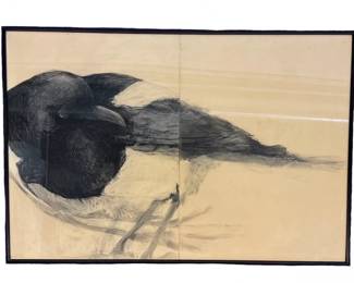 Japanese Magpie Watercolor