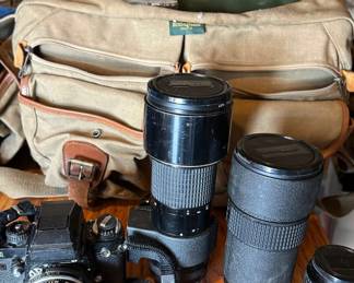 Nikon camera and case