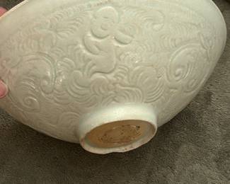 antique Chinese Celedon bowl