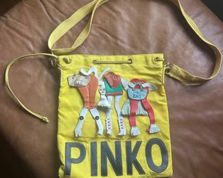 PINKO Leather bag made in Italy