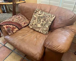 comfy leather armchairs