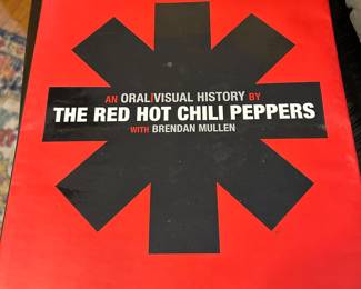 Red Hot Chili Peppers autographed book