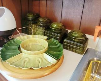 vintage MCM Lazy Susan Dish Bowl