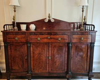 American Empire sideboard buffet / Duncan Phyfe style 