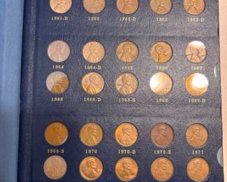 Item # 95 : Partial 1909-1996 Lincoln Cent Set in 3 Whitman Albums (No Double Die, No Vararities, No Proofs) - 169 Coins $30.00