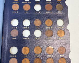 Item # 94 : Partial 1909-2001 Lincoln Cent Set in 3 Whitman Albums (No Double Die, No Vararities, No Proofs) - 184 Coins $40.00