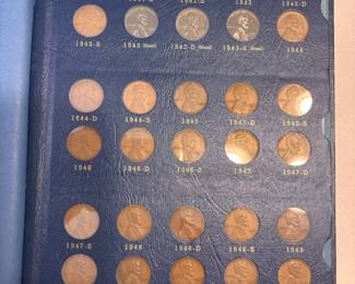 Item # 94 : Partial 1909-2001 Lincoln Cent Set in 3 Whitman Albums (No Double Die, No Vararities, No Proofs) - 184 Coins $40.00