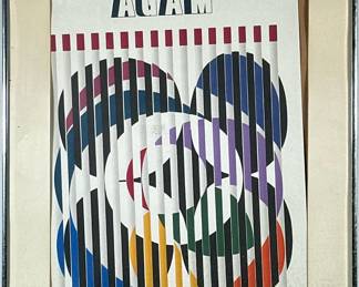 Yaacov AGAM Poster | AGAM poster. 16 x 25 in. Sight - h. 31.25 x w. 22.25 in
