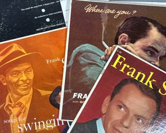 (5pc) Vintage Frank Sinatra Vinyl Albums | Including nice n easy sw1417 W803 W653 W855 Cl902 Vinyl is in very good to very good plus condition.