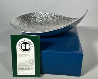 NIB ARTHUR COURT WAVE TRAY | New in box aluminum Wave Tray by Arthur Court Designs - h. 3.5 x w. 9 x l. 11 in