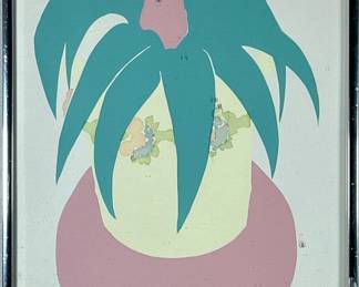 ABSTRACT STILL LIFE LITHOGRAPH | Plant on Table
Color Lithograph. Signed, dated, titled, and numbered “6/6” on bottom- h. 17.25 x w. 12.25 in
