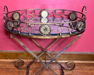 This is a mid-century modern accent table