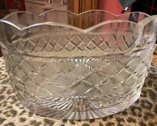 Vintage or antique cut crystal bowl.