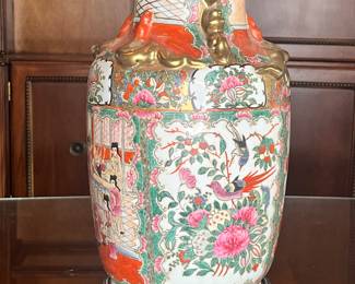This is a Famille Rose medallion vase.