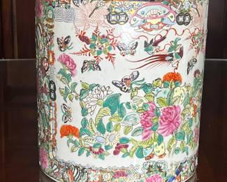 Chinese Famille Rose ginger jar.