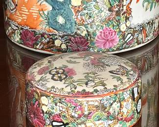 Chinese Famille Rose ginger jar.