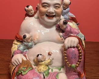 20th Century Famille Rose Laughing Buddha 20th Century