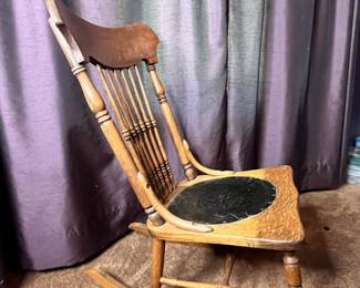 Antique Spindle Back Rocking - Chair 4 generations - Late 1800’s