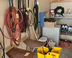 Bar Stools/Jumper Cables/Mop & Bucket