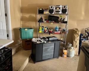 TV Stand/Propane Tanks/Miscellaneous