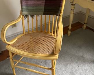 Yellow painted chair