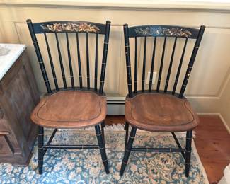 Pair of Hitchcock chairs