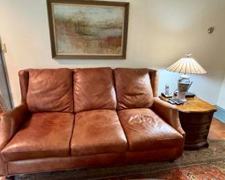 Sofa with matching chair and ottoman