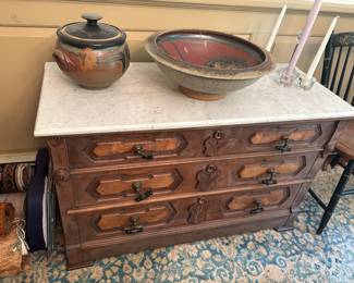 Marble top buffet